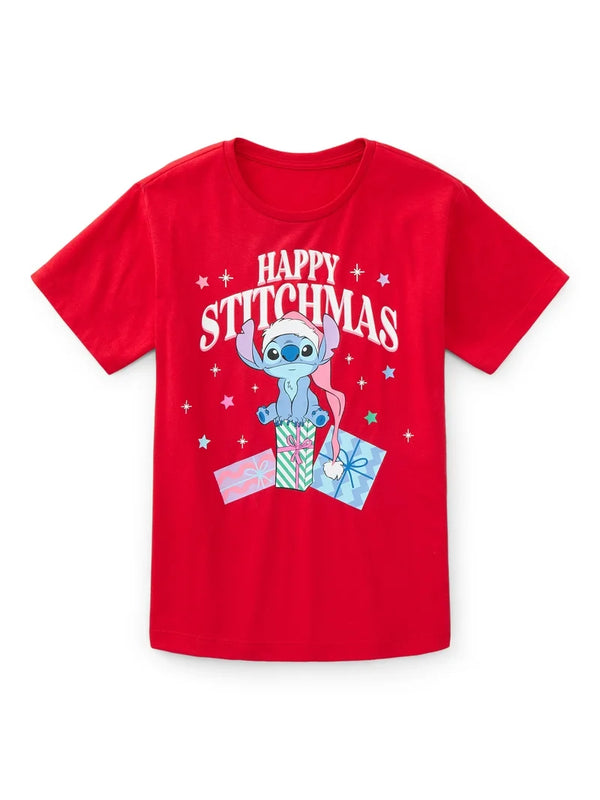 Polera Kid Navideña Stitch