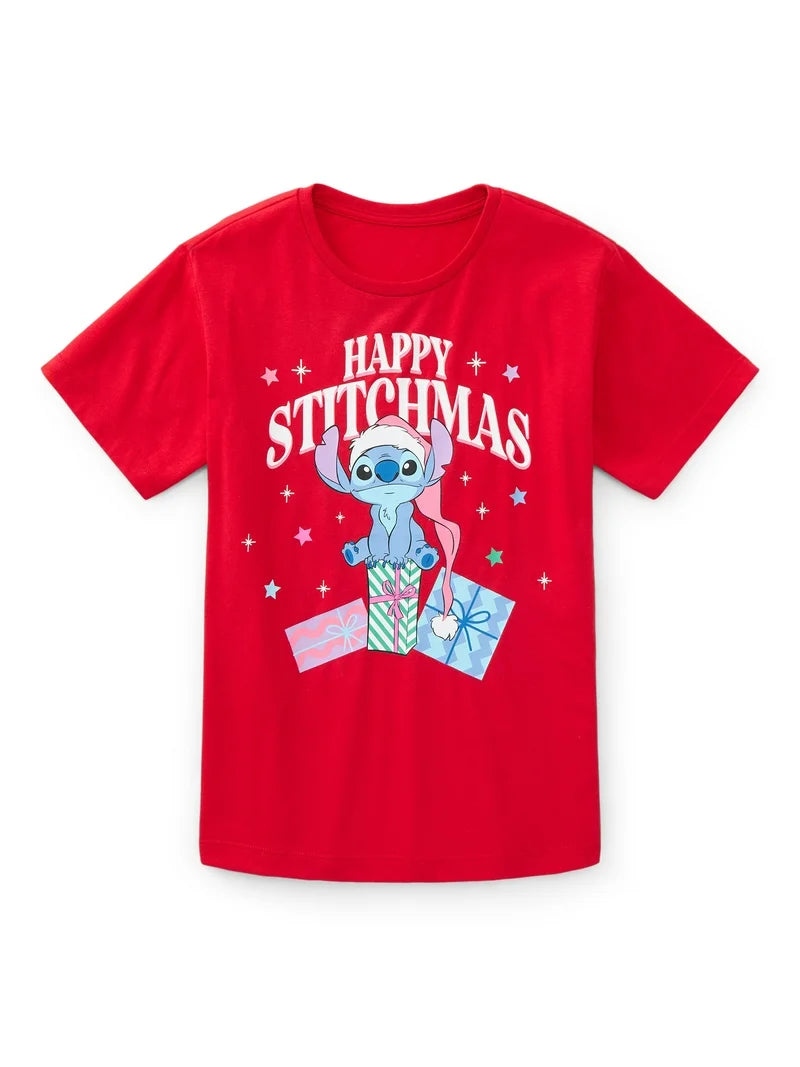 Polera Kid Navideña Stitch