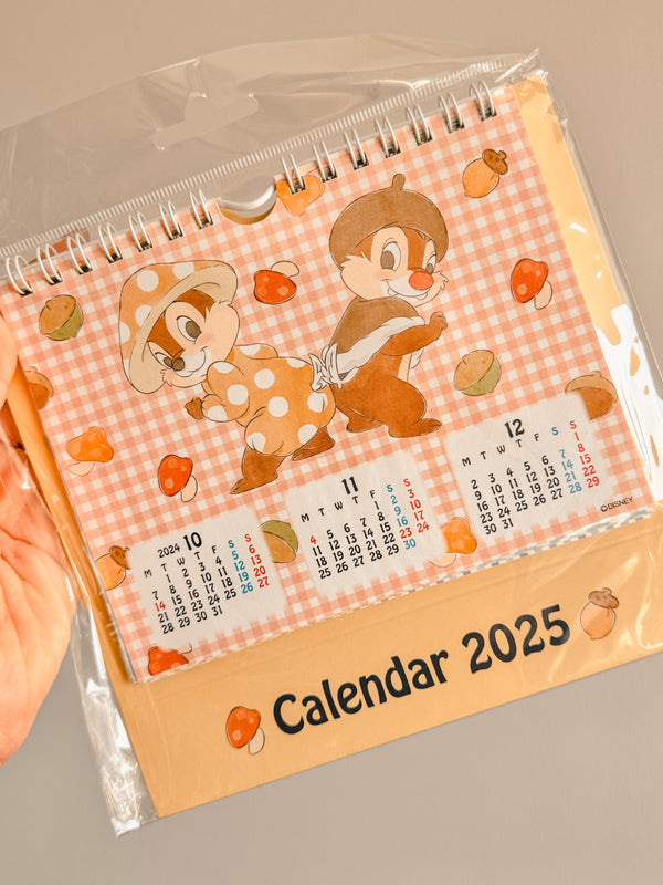 Calendario 2025 Chip and Dale - Tokyo Disney