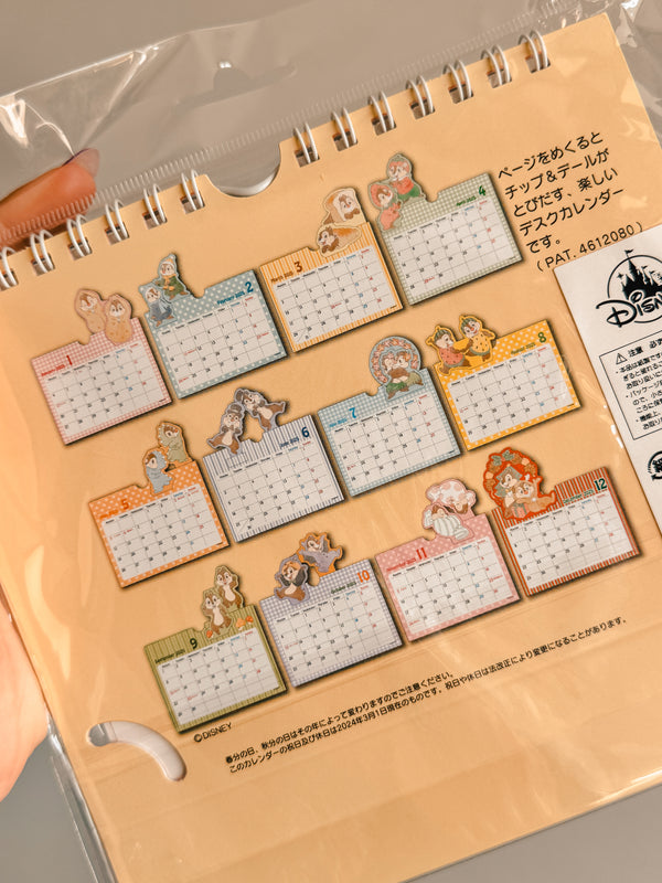 Calendario 2025 Chip and Dale - Tokyo Disney