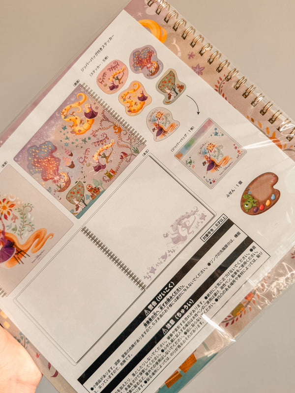 Cuaderno con Accesorios de Rapunzel - Tokyo Disney