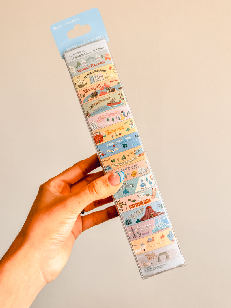 15 Washi Tapes - Tokyo Disney