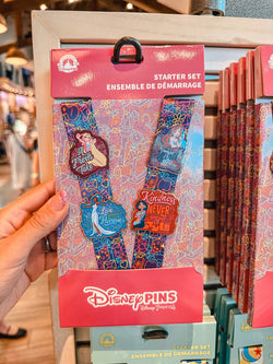 Set de Pins + Lanyard de Disney Parks - Princesas