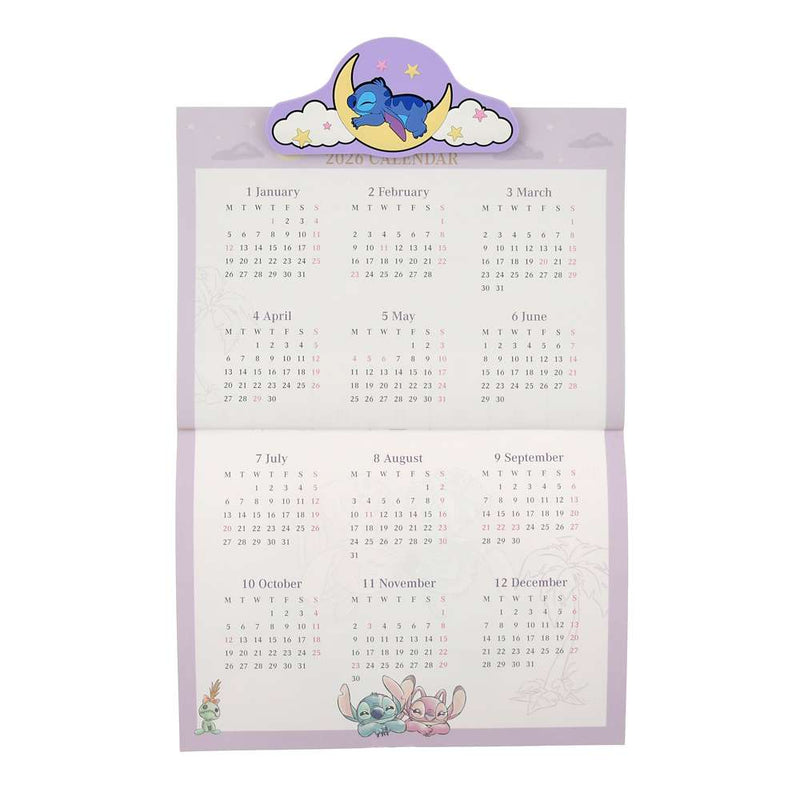 Calendario de Pared 2025 Stitch y Angel - Tokyo Disney