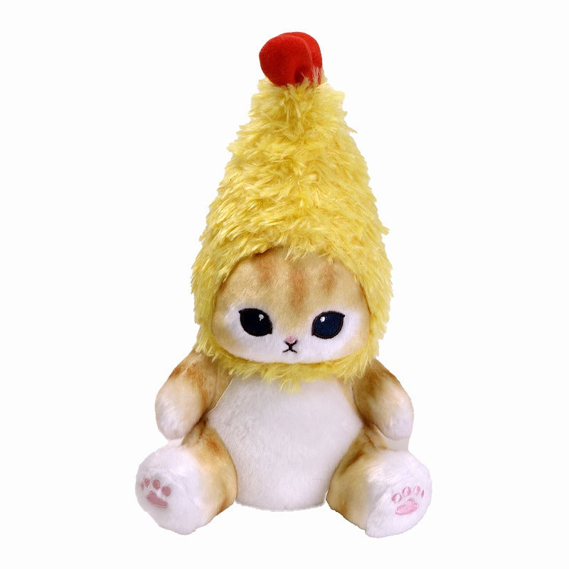 Peluche de gato camarón beige - mofusand