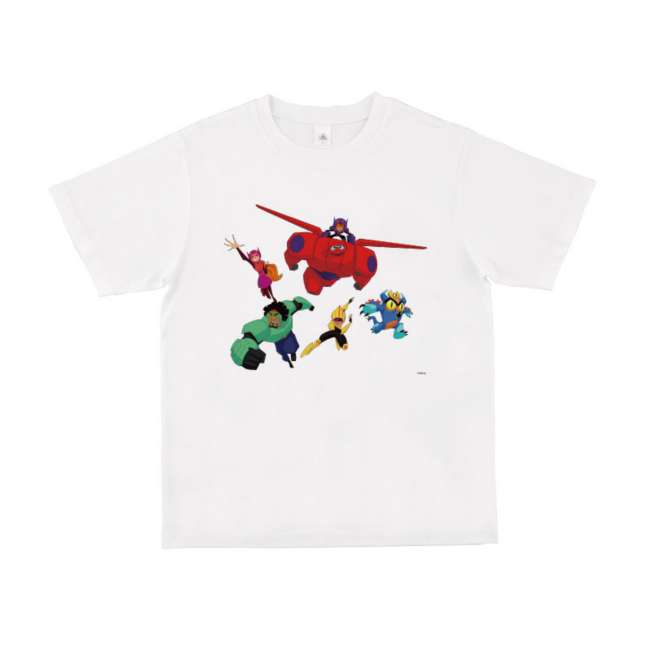 Polera Baymax y sus amigos: diseño 2