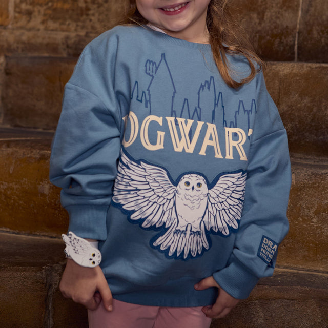 Polerón infantil Hogwarts con Hedwig