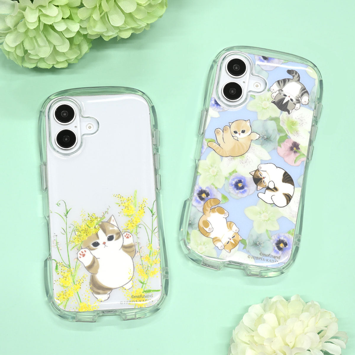 Funda transparente para iPhone mofusand x Hibiya Kadan