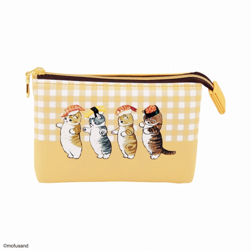 Estuche mini Mofusand de 3 compartimentos (Sushi)