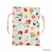 Bolsa con cordón Mofusand de frutas