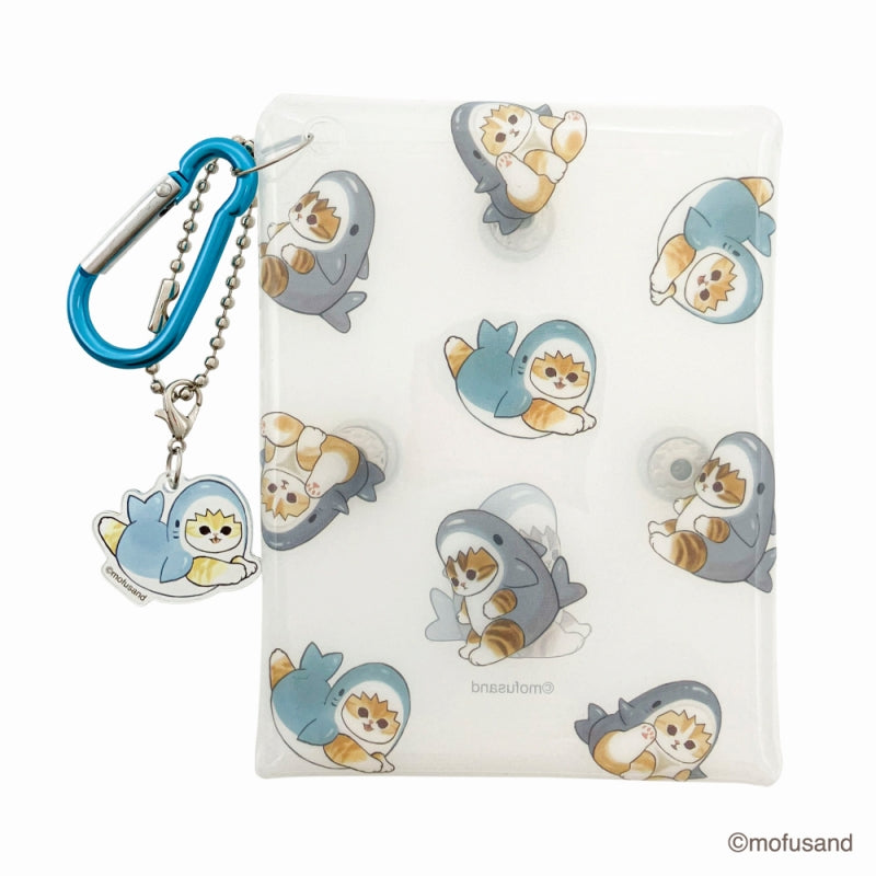 Estuche transparente Mofusand con diseño de tiburón