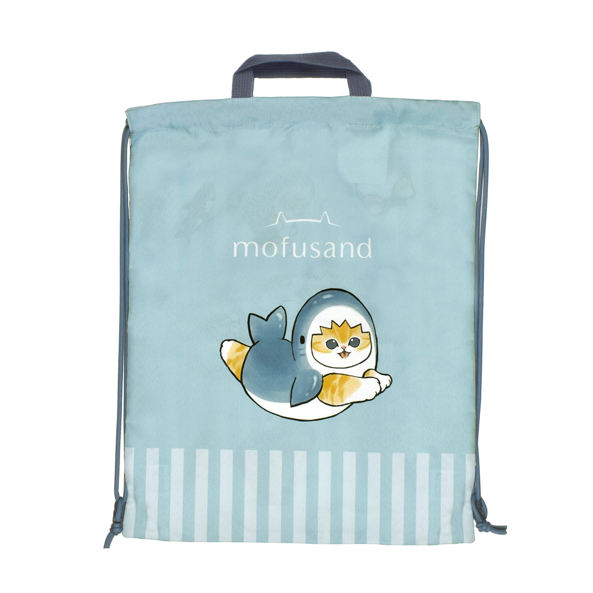 Mofusand Mochila saco Gato tiburón (azul)