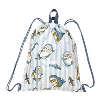 Mofusand Mochila saco Gato tiburón (azul)