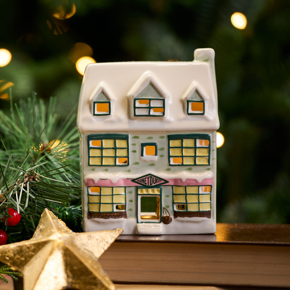 Portavelas navideño de Honeydukes