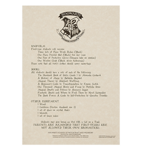 Set réplica personalizado de carta de Hogwarts