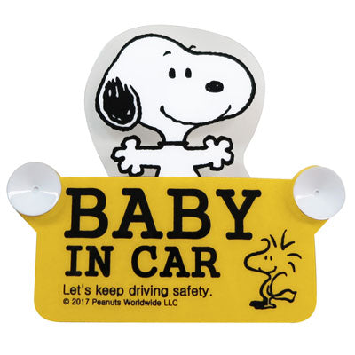 Letrero de seguridad colgante Snoopy para auto