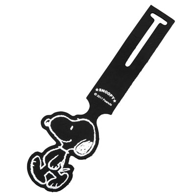 Etiqueta de equipaje Snoopy negra
