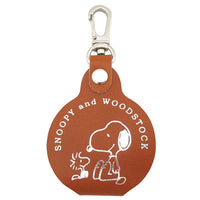 Charm para bolso con lupa de Snoopy y Woodstock - camel