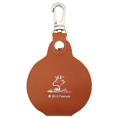 Charm para bolso con lupa de Snoopy y Woodstock - camel