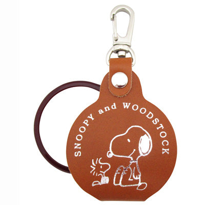 Charm para bolso con lupa de Snoopy y Woodstock - camel
