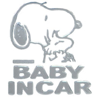 Sticker para auto Snoopy y Woodstock: bebé a bordo