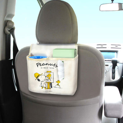 Portapañuelos doble para auto Snoopy