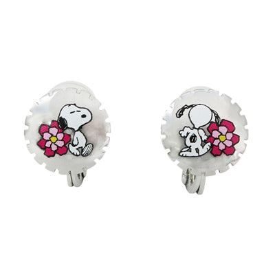 Aros Snoopy con flores