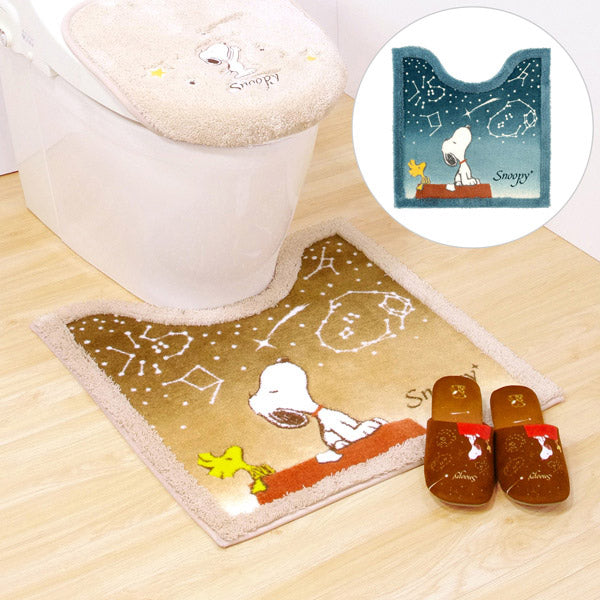 Alfombra para baño Snoopy cielo estrellado