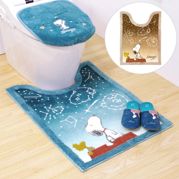 Alfombra larga para baño Snoopy cielo estrellado
