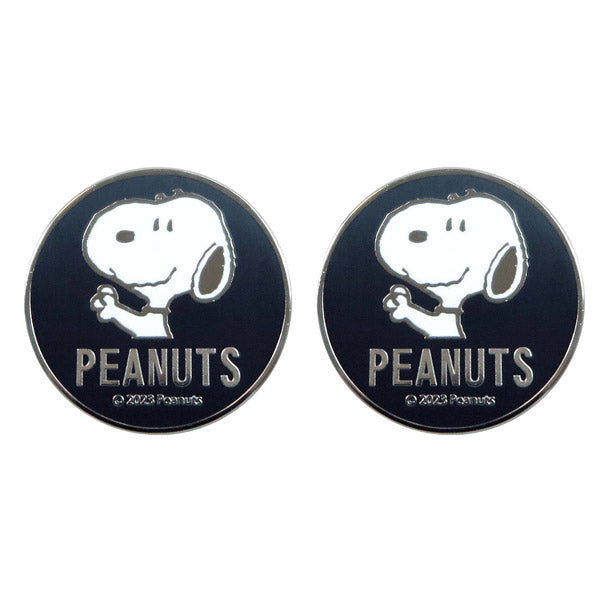 Tapas para pernos de patente Snoopy, 2 unidades plateadas