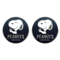Tapas para pernos de patente Snoopy, 2 unidades plateadas