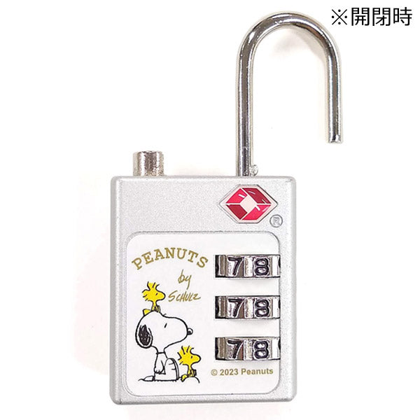 Candado TSA de 3 dígitos Snoopy y Woodstock