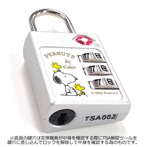 Candado TSA de 3 dígitos Snoopy y Woodstock