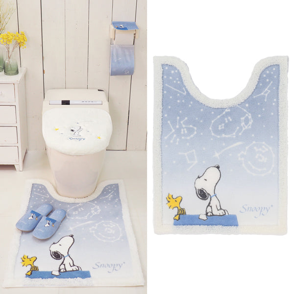 Alfombra de baño larga Snoopy, cielo estrellado
