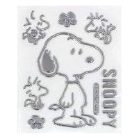 Sticker emblema de Snoopy de pie