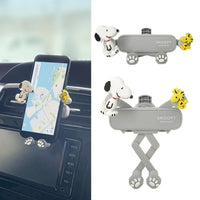 Soporte para celular de auto Snoopy y Woodstock