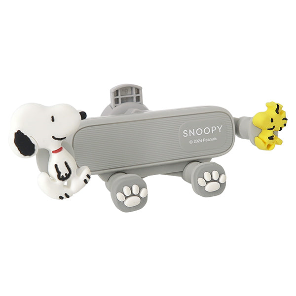 Soporte para celular de auto Snoopy y Woodstock
