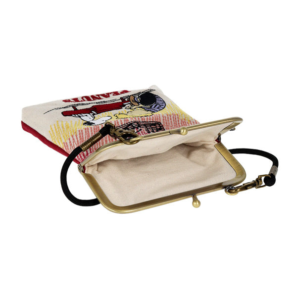 Estuche vertical Snoopy con bordado tatami (Piano)