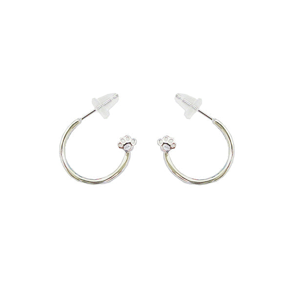 Aros de argolla Snoopy con huellas