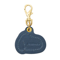 Llavero de cuero Snoopy azul marino