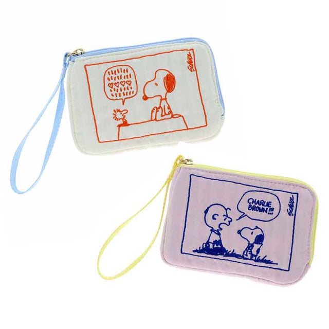 Estuche plano bordado de Snoopy