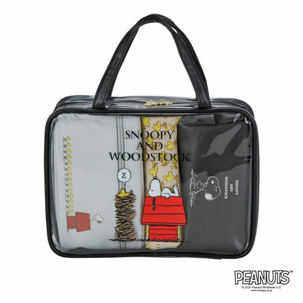 Set de estuches de viaje Snoopy Black Friends