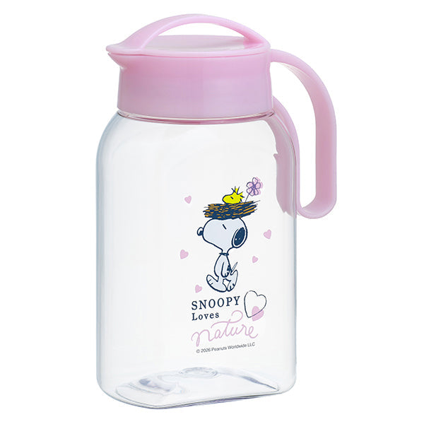 Jarra Snoopy para refrigerador 1,8 L rosada