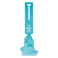 Etiqueta de equipaje Snoopy Monte Fuji azul