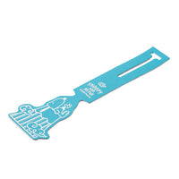 Etiqueta de equipaje Snoopy Monte Fuji azul