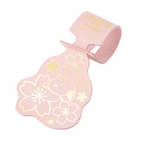 Identificador de equipaje Snoopy con flores de cerezo
