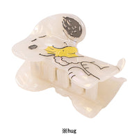 Pinza para el pelo Snoopy de resina marmoleada
