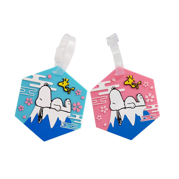 Etiqueta de equipaje Snoopy (Monte Fuji)