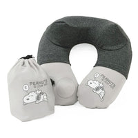 Cojín de cuello con bomba Snoopy (negro)