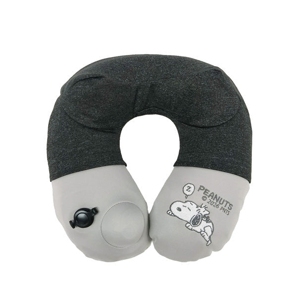 Cojín de cuello con bomba Snoopy (negro)